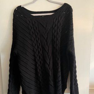 Black Express Tunic Sweater